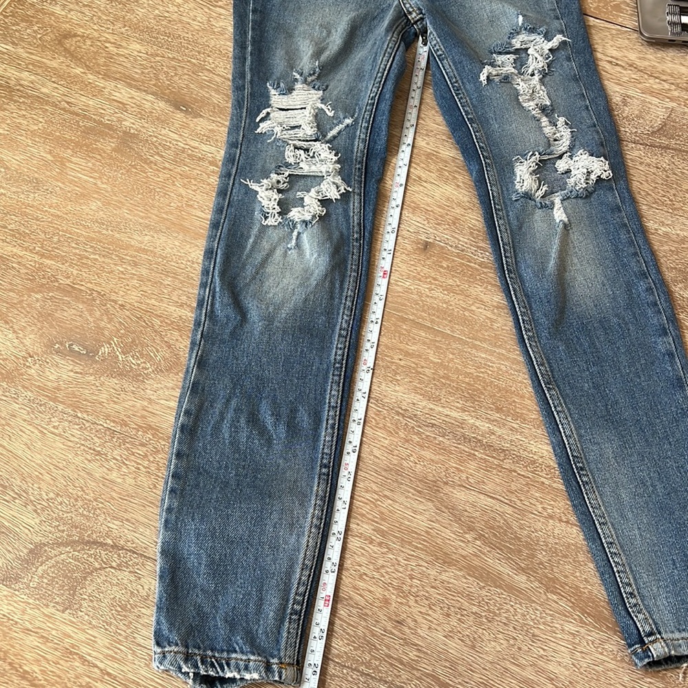 Free People Phoenix Ripped Skinny Jeans Women's Denim Size 26 - Picture 14 of 14